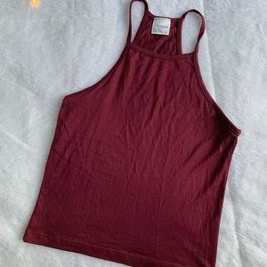 Red / burgundy halter top